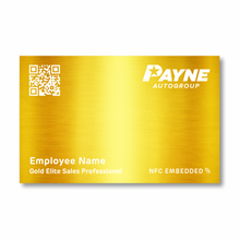 Load image into Gallery viewer, Gold Elite Lazo - Payne Business Card
