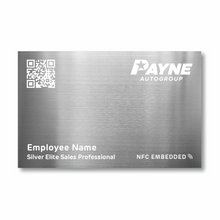 Load image into Gallery viewer, Silver Elite Lazo - Payne Business Card