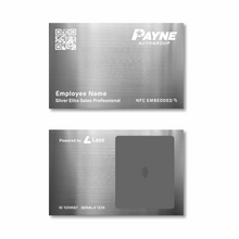 Load image into Gallery viewer, Silver Elite Lazo - Payne Business Card