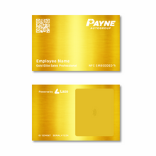 Load image into Gallery viewer, Gold Elite Lazo - Payne Business Card