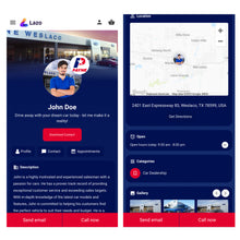 Load image into Gallery viewer, Red Lazo - Payne Business Card