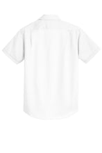 Load image into Gallery viewer, Men's Short Sleeve Port Authority Twill Button Down Silver Elite