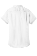 Load image into Gallery viewer, Women's Short Sleeve Port Authority Twill Button Down Silver Elite