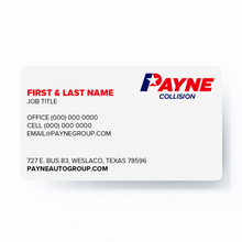 Load image into Gallery viewer, Two Sided Rounded Corner Business Cards - Standard Matte (Collision Center)