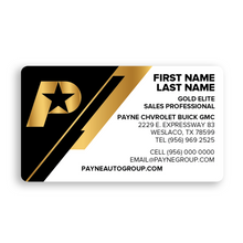 Load image into Gallery viewer, Two Sided Rounded Corner Business Cards - Standard Matte Gold Elite