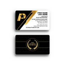 Load image into Gallery viewer, Two Sided Rounded Corner Business Cards - Standard Matte Gold Elite