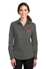 Load image into Gallery viewer, Women's Long Sleeve Port Authority Twill Button Down (COL3)