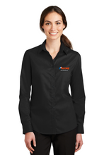 Load image into Gallery viewer, Women's Long Sleeve Port Authority Twill Button Down (EPCDJR2)