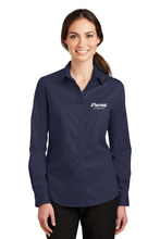 Load image into Gallery viewer, Women's Long Sleeve Port Authority Twill Button Down (PPOH1)