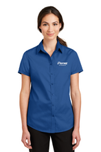 Load image into Gallery viewer, Women's Short Sleeve Port Authority Twill Button Down (PPOE4)