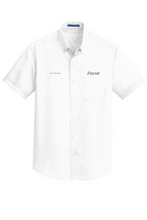 Load image into Gallery viewer, Men's Short Sleeve Port Authority Twill Button Down Silver Elite