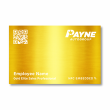 Load image into Gallery viewer, Gold Elite Lazo - Payne Business Card
