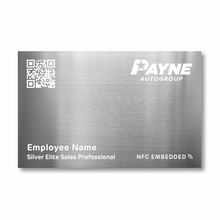 Load image into Gallery viewer, Silver Elite Lazo - Payne Business Card
