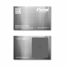 Load image into Gallery viewer, Silver Elite Lazo - Payne Business Card
