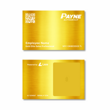 Load image into Gallery viewer, Gold Elite Lazo - Payne Business Card
