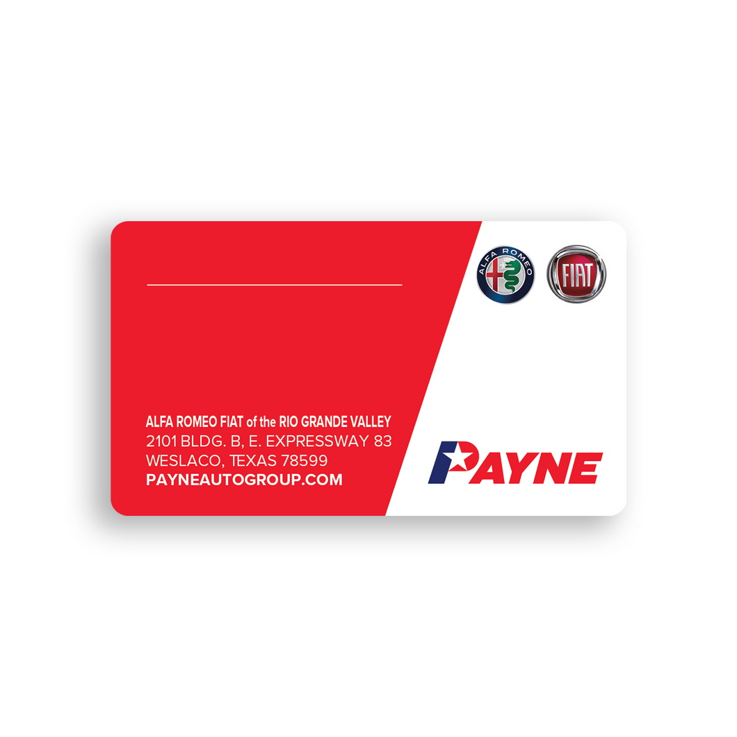 Blank One Sided Rounded Corner Business Cards - Standard Matte