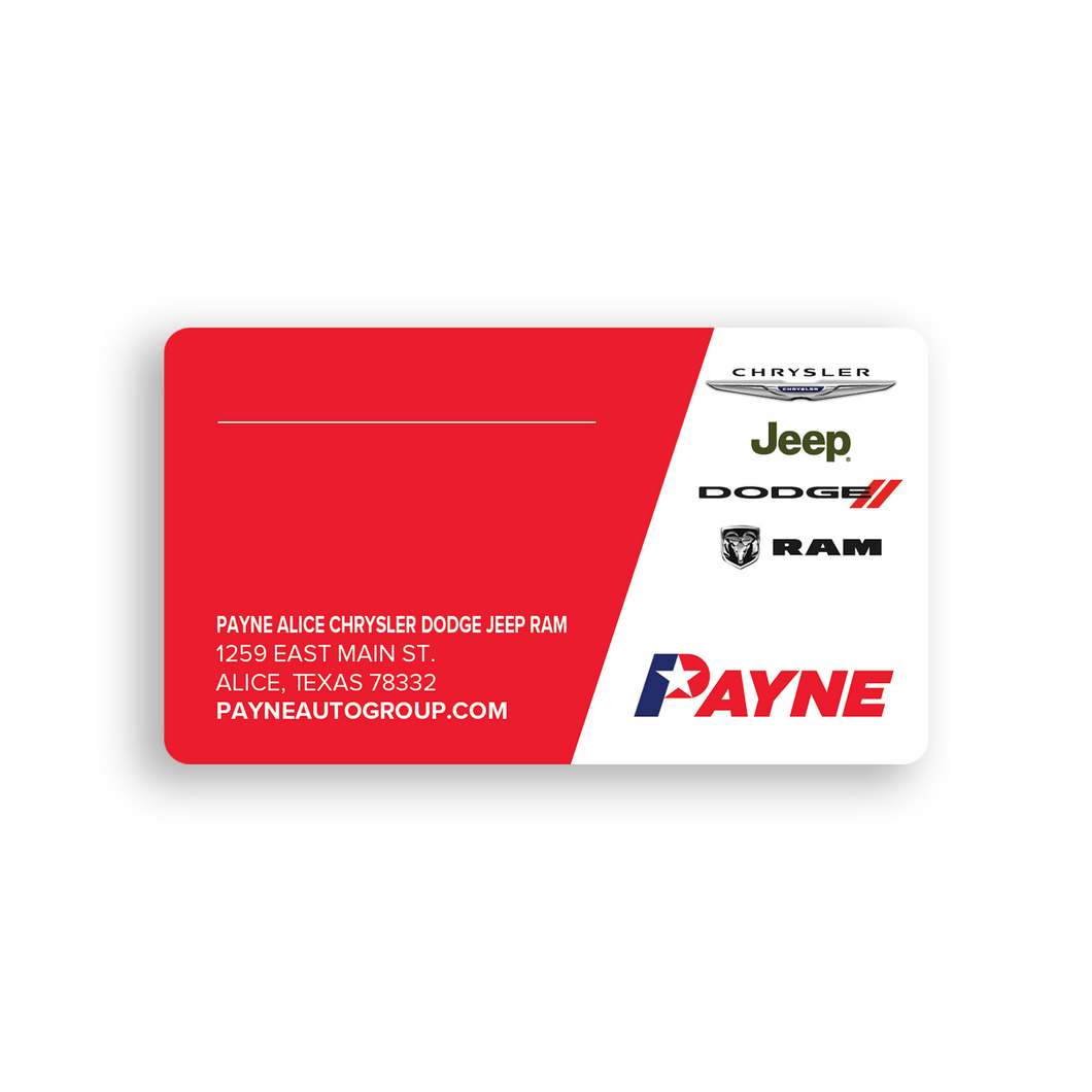 Blank One Sided Rounded Corner Business Cards - Standard Matte