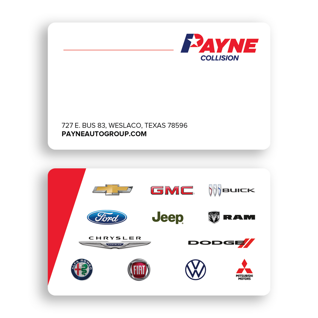 Blank Two Sided Rounded Corner Business Cards - Standard Matte