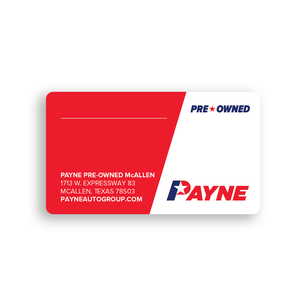 Blank One Sided Rounded Corner Business Cards - Standard Matte