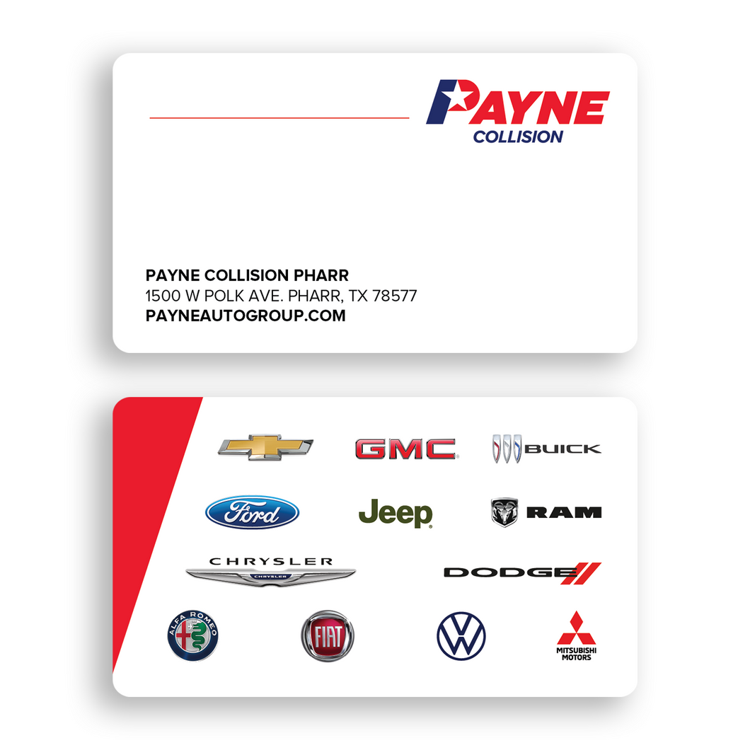 Blank Two Sided Rounded Corner Business Cards - Standard Matte