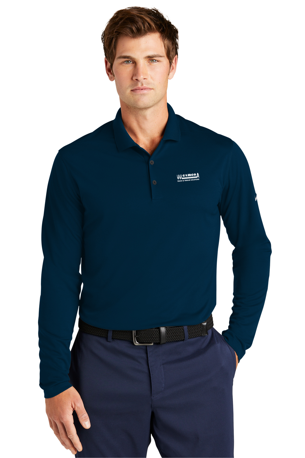 Men's Long Sleeve Nike Dri-FIT Micro Pique Polo