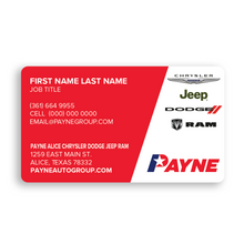 Load image into Gallery viewer, One Sided Rounded Corner Business Cards - Standard Matte Payne Alice CDJR
