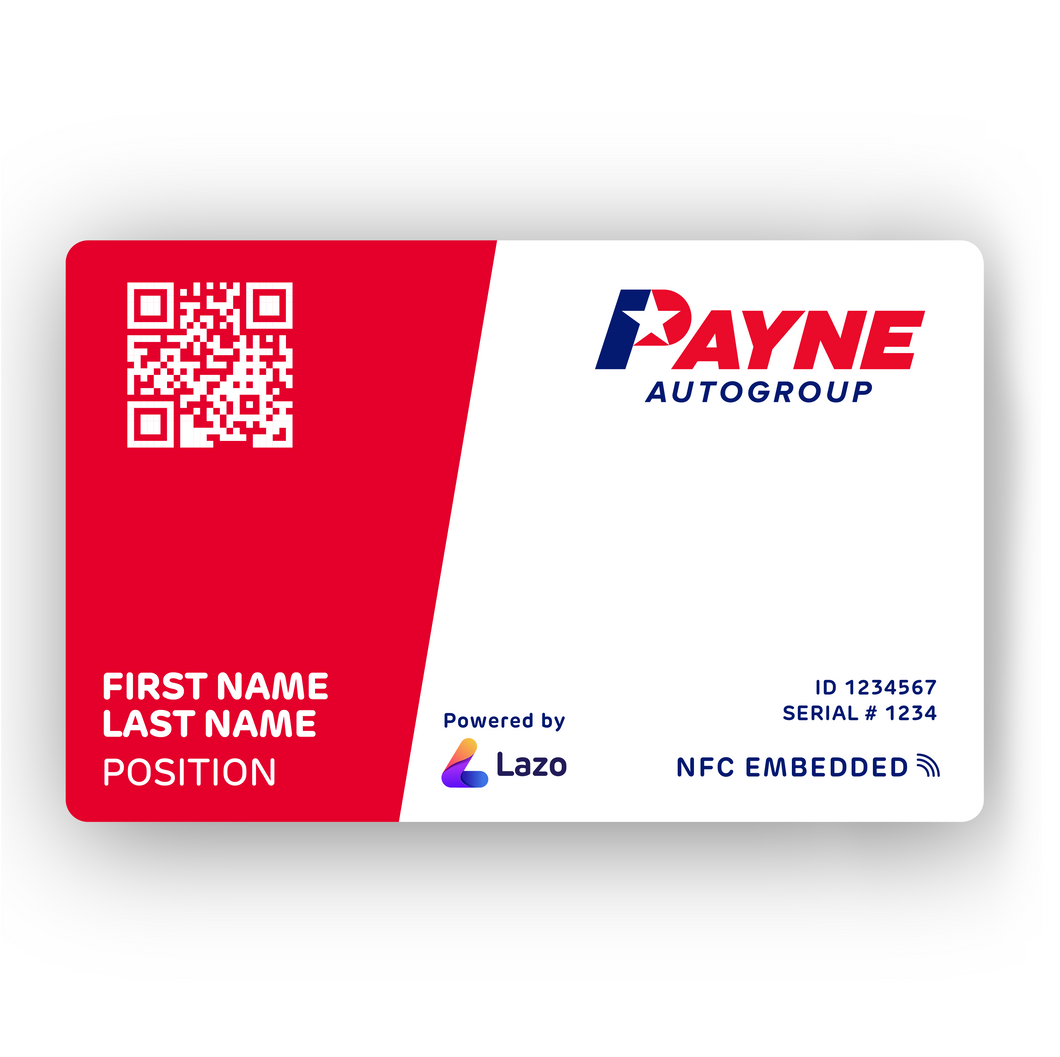 Red Lazo - Payne Business Card