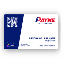 Load image into Gallery viewer, Blue Lazo - Payne Business Card
