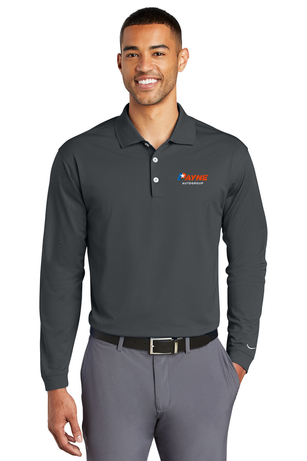 Men's Long Sleeve Nike Polo (PAYM3)