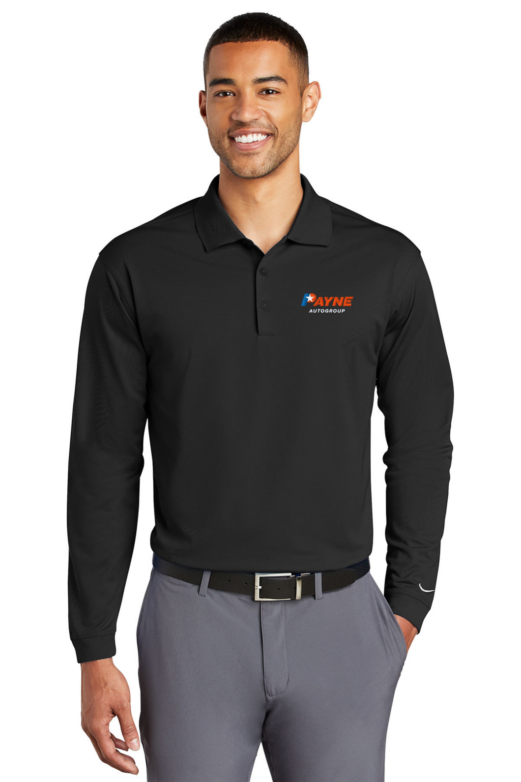 Men's Long Sleeve Nike Polo (PAYB2)