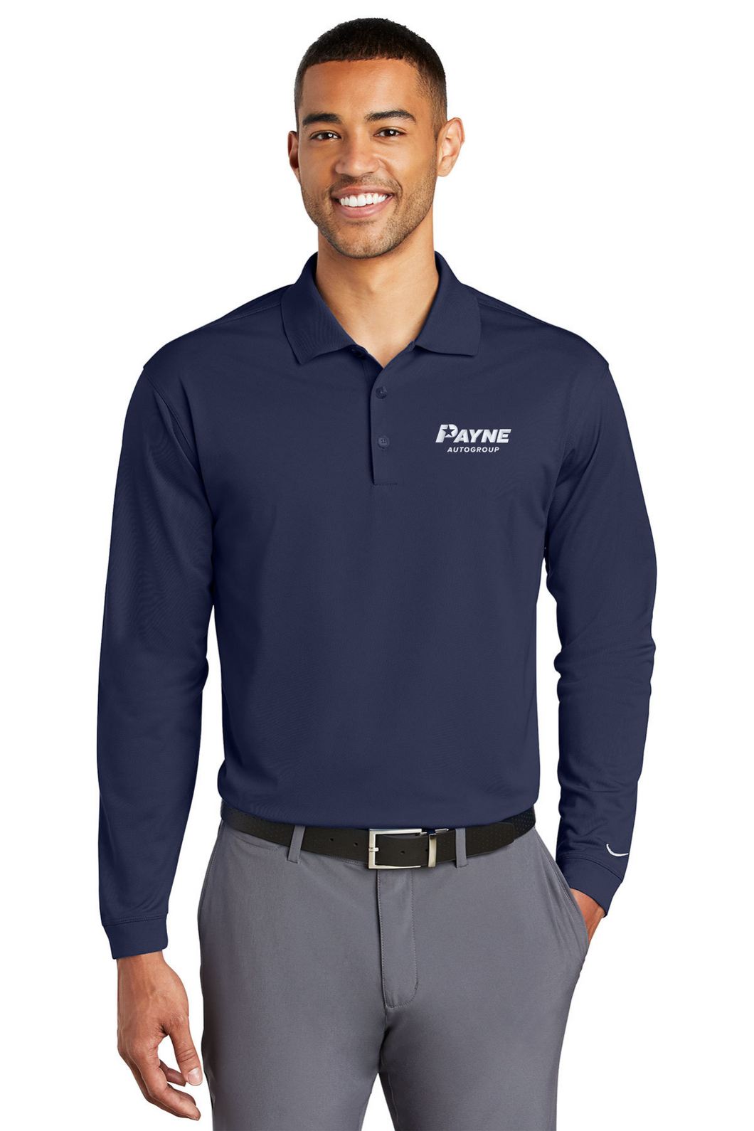 Men's Long Sleeve Nike Polo (PPOW1)