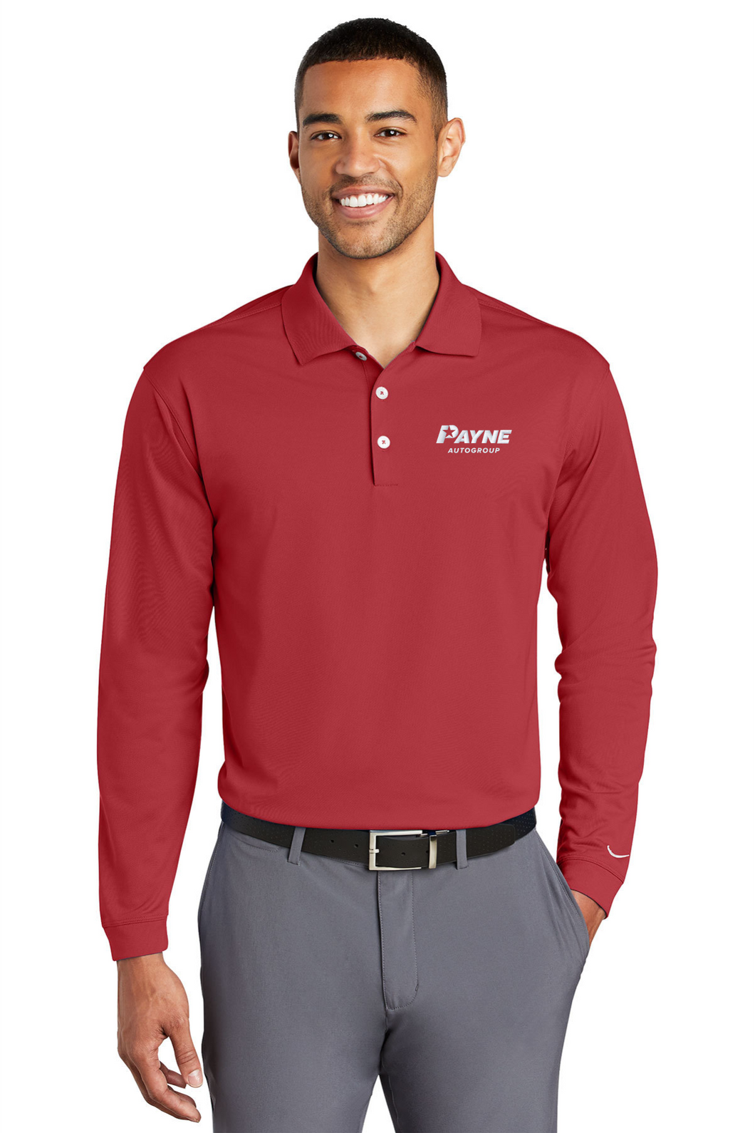 Men's Long Sleeve Nike Polo (PPOW4)