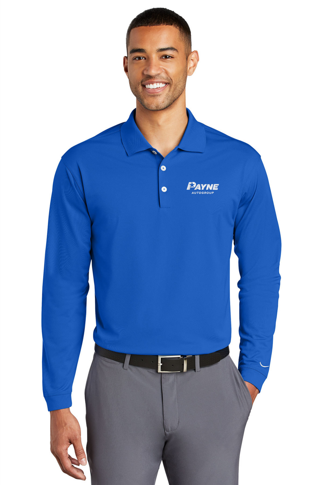 Men's Long Sleeve Nike Polo (PAYM1)