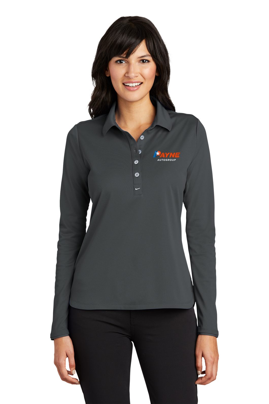 Women's Long Sleeve Nike Polo (PAYM3)