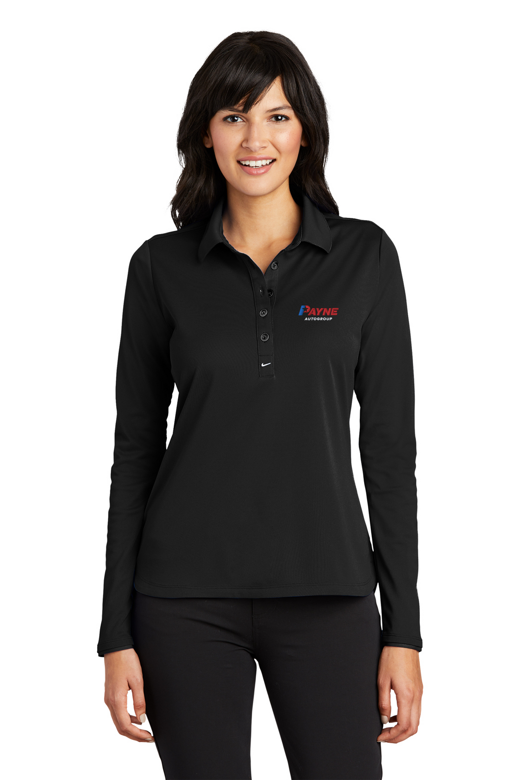 Ladies Nike Ladies Long Sleeve Dri-FIT Stretch Tech Polo