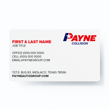 Load image into Gallery viewer, Two Sided Rounded Corner Business Cards - Standard Matte (Collision Center)
