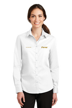 Load image into Gallery viewer, Women&#39;s Long Sleeve Port Authority Twill Button Down Gold Elite
