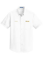 Load image into Gallery viewer, Men&#39;s Short Sleeve Port Authority Twill Button Down Gold Elite
