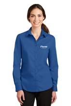 Load image into Gallery viewer, Women&#39;s Long Sleeve Port Authority Twill Button Down (PPOMCA4)
