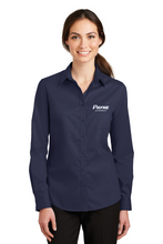 Load image into Gallery viewer, Women&#39;s Long Sleeve Port Authority Twill Button Down (ECDJR4)
