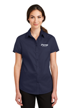 Load image into Gallery viewer, Women&#39;s Short Sleeve Port Authority Twill Button Down (PPOH1)
