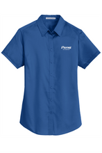 Load image into Gallery viewer, Women&#39;s Short Sleeve Port Authority Twill Button Down (PPOE4)
