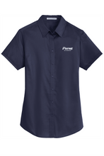 Load image into Gallery viewer, Women&#39;s Short Sleeve Port Authority Twill Button Down (PPOE4)
