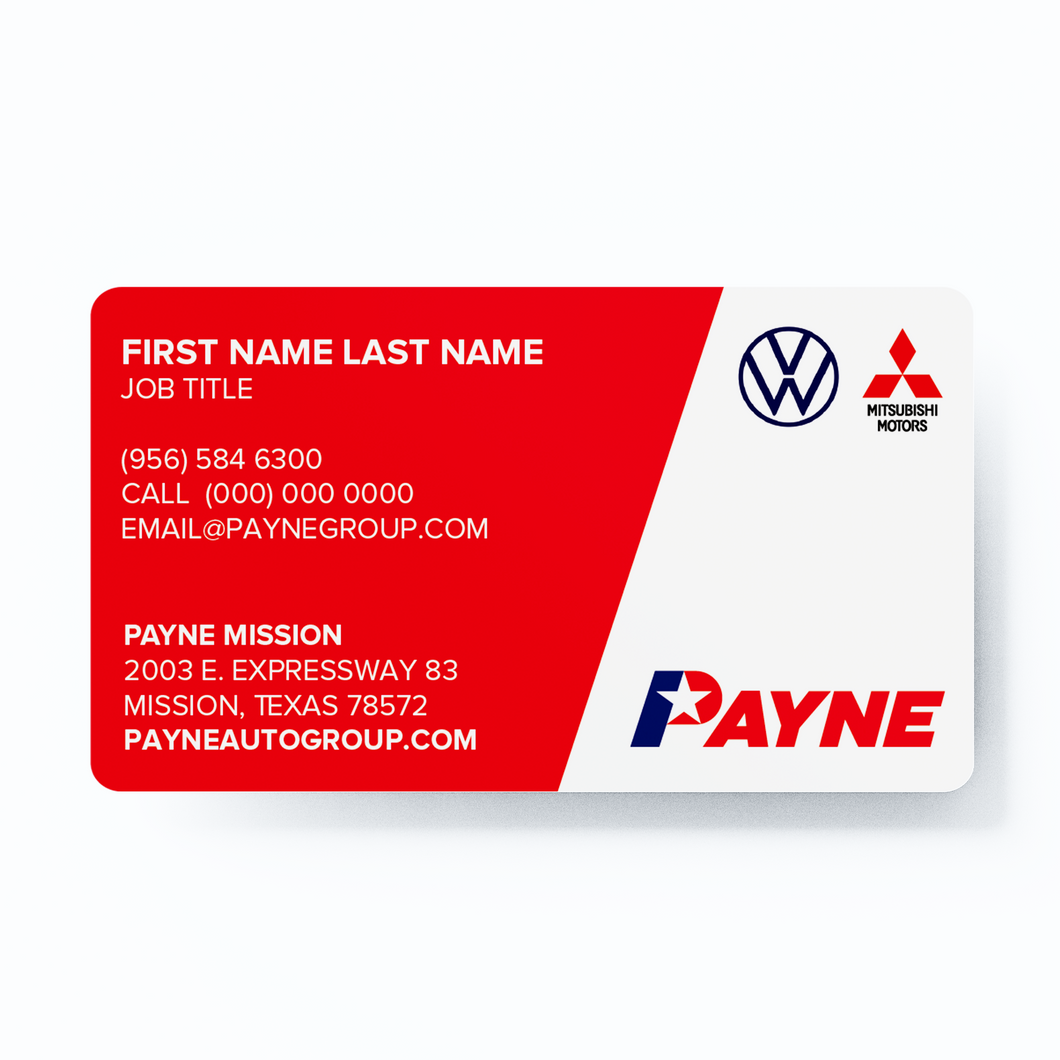 Two Sided Rounded Corner Business Cards - Standard Matte (Service Edition)