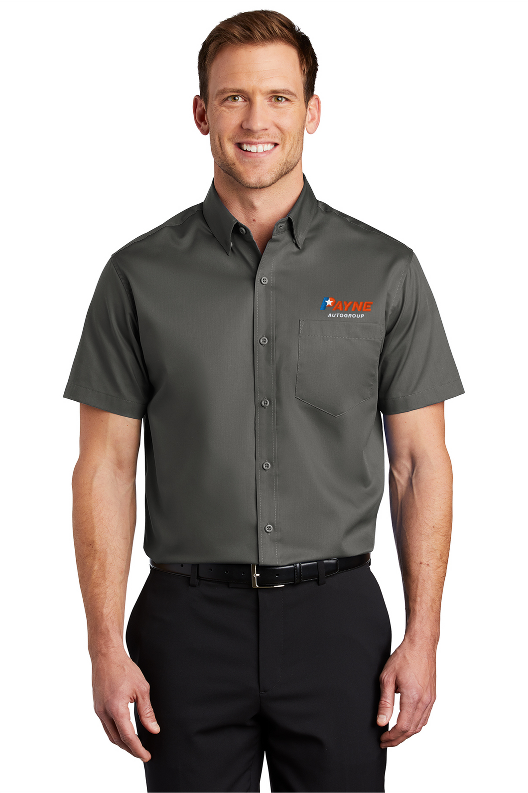 Men's Short Sleeve Port Authority Twill Button Down (COL3)