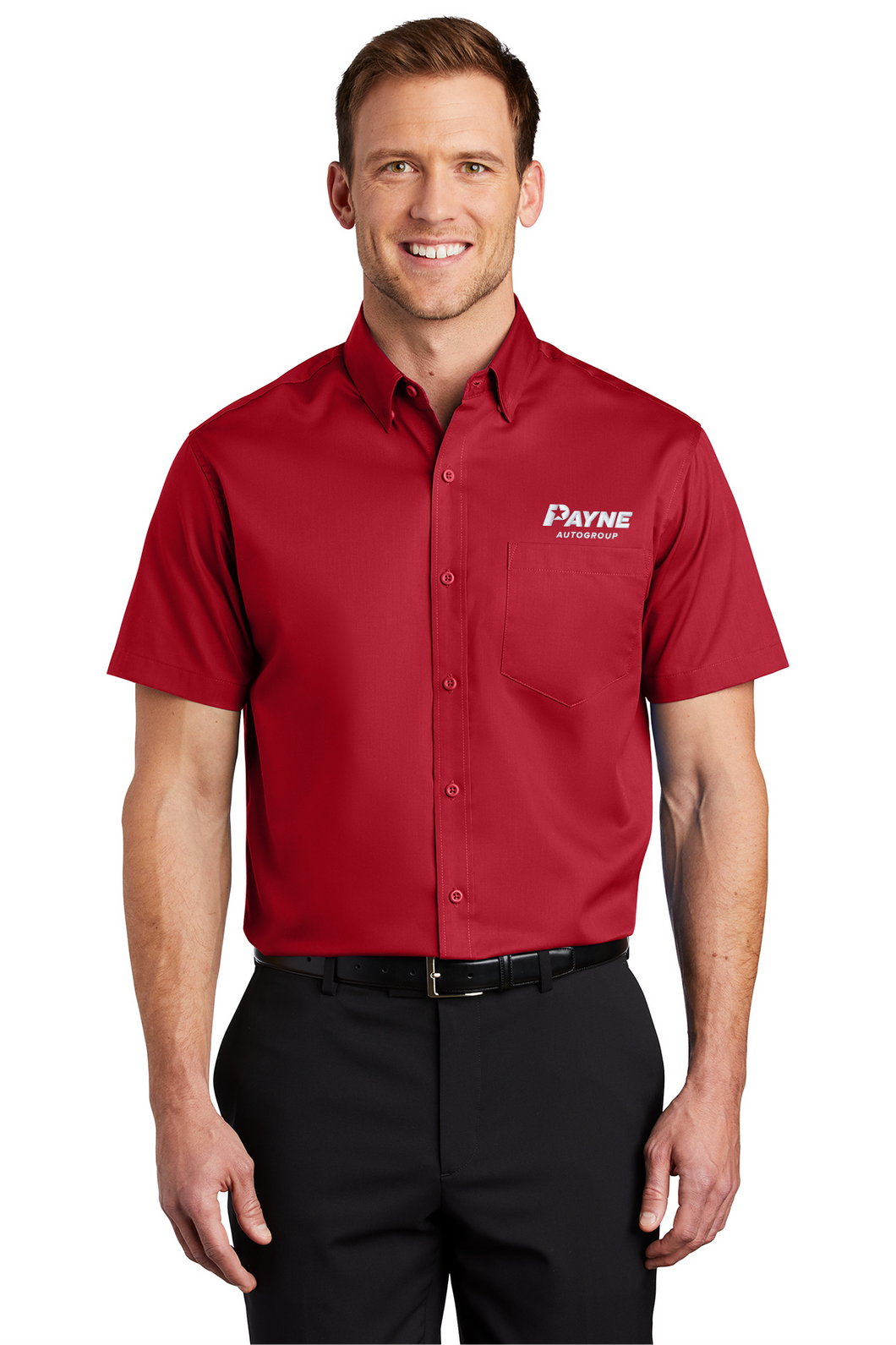 Men's Short Sleeve Port Authority Twill Button Down (PRCDJR4)