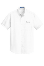 Load image into Gallery viewer, Men&#39;s Short Sleeve Port Authority Twill Button Down Silver Elite
