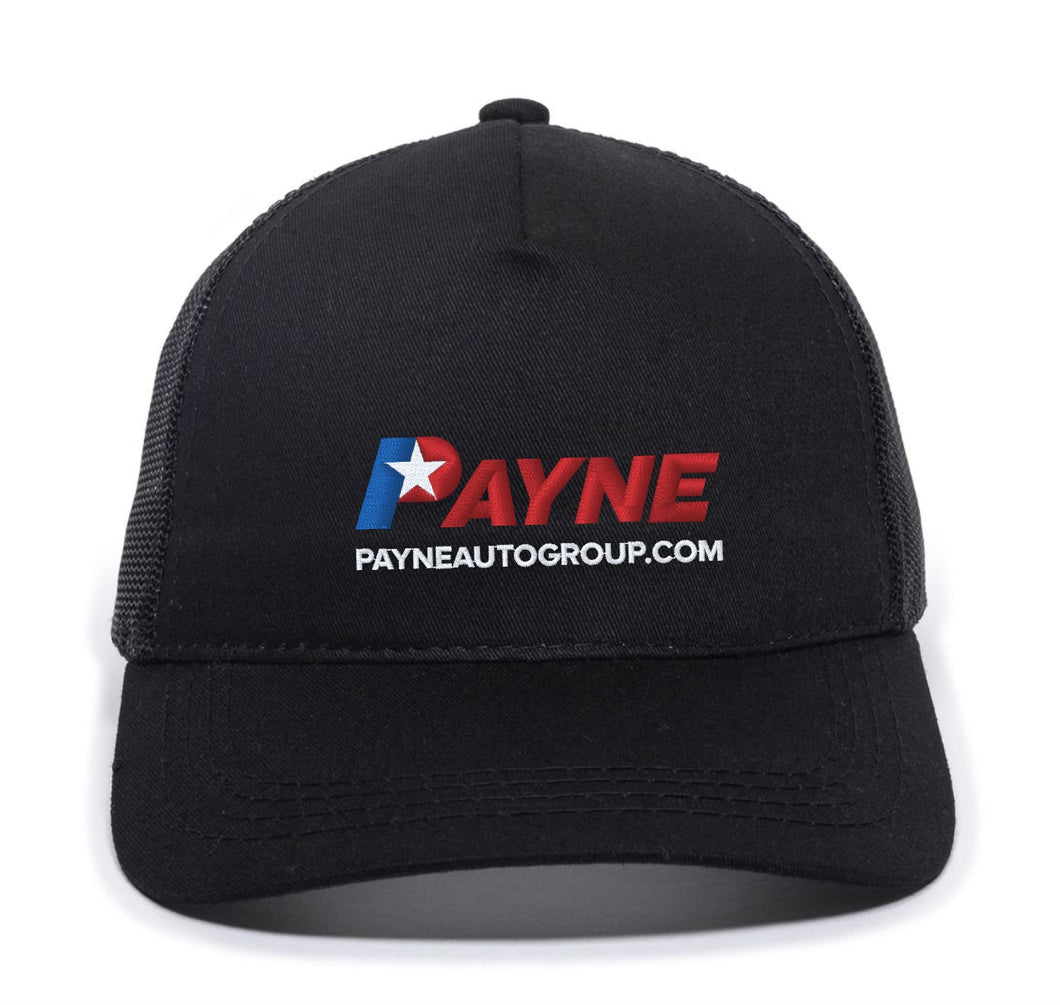 Black Payne Auto Group Logo Cap